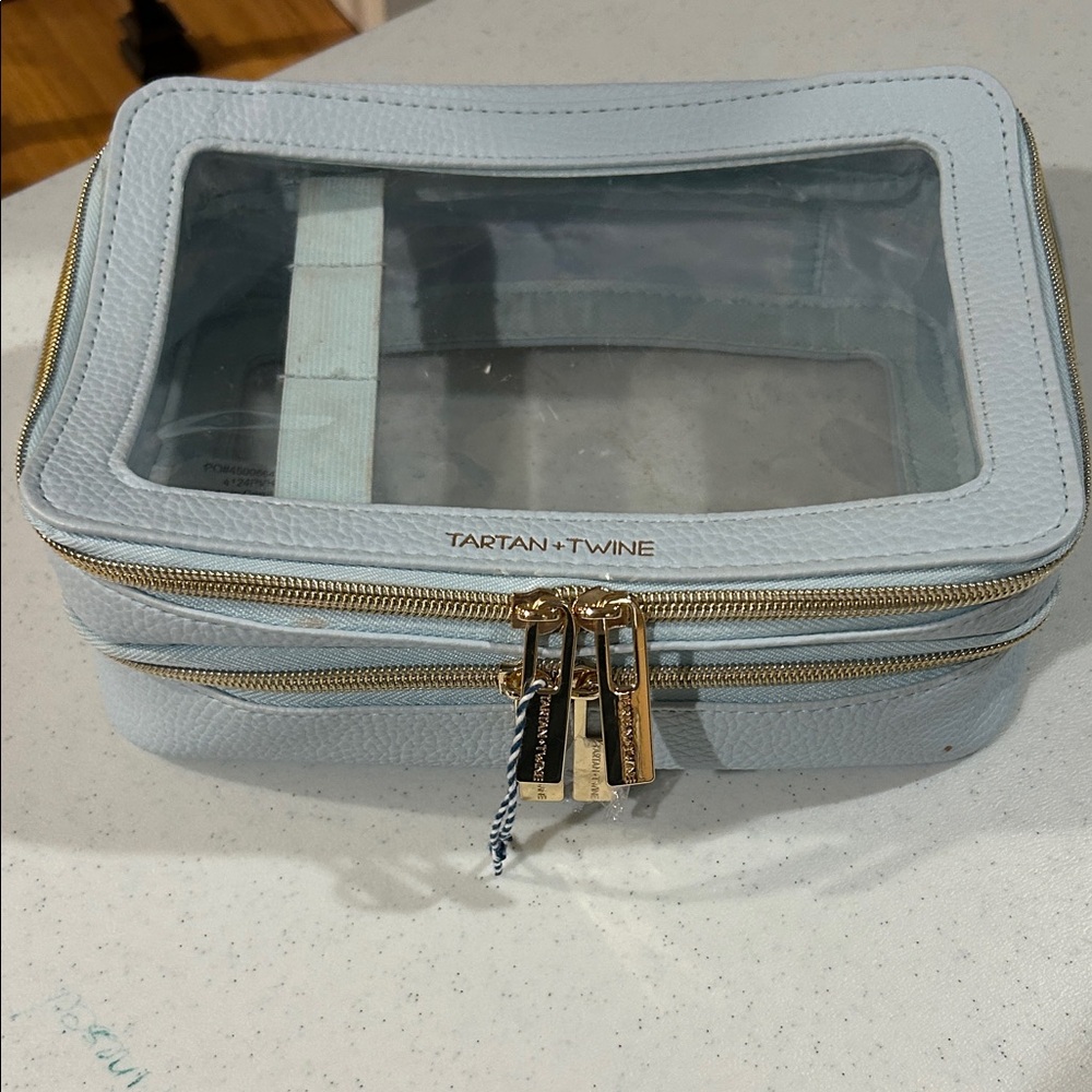 Tartan + Twine Light Blue Travel Bag